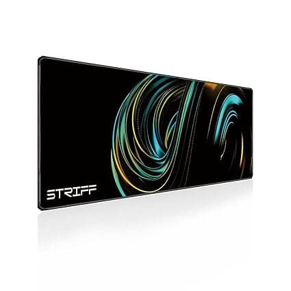 STRIFF Extended Size (800 mm x 300 mm x 3 mm) Gaming Mouse Pad| Stitched Edges| Non-Slip Rubber Base|Computer Laptop|Keyboard Mouse Pad for Office & Home (Universe)