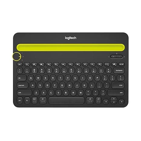 Logitech K480 Wireless Multi-Device Keyboard For Windows, Macos, Ipados, Android Or Chrome Os, Bluetooth, Compact, Compatible With Pc, Mac, Laptop, Smartphone, Tablet - Black